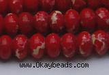 CDE2621 15.5 inches 13*18mm rondelle dyed sea sediment jasper beads