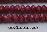 CDE2625 15.5 inches 7*10mm rondelle dyed sea sediment jasper beads