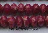 CDE2630 15.5 inches 15*20mm rondelle dyed sea sediment jasper beads