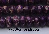 CDE2636 15.5 inches 12*16mm rondelle dyed sea sediment jasper beads