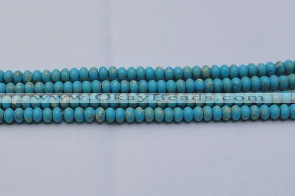 CDE2642 15.5 inches 8*12mm rondelle dyed sea sediment jasper beads