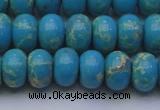 CDE2652 15.5 inches 12*16mm rondelle dyed sea sediment jasper beads