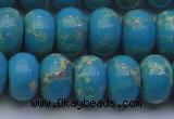 CDE2655 15.5 inches 15*20mm rondelle dyed sea sediment jasper beads