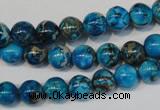 CDE266 15.5 inches 8mm round dyed sea sediment jasper beads