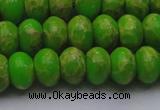 CDE2661 15.5 inches 13*18mm rondelle dyed sea sediment jasper beads