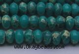 CDE2666 15.5 inches 8*12mm rondelle dyed sea sediment jasper beads