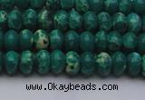 CDE2672 15.5 inches 5*8mm rondelle dyed sea sediment jasper beads