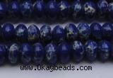 CDE2681 15.5 inches 7*10mm rondelle dyed sea sediment jasper beads