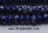 CDE2682 15.5 inches 8*12mm rondelle dyed sea sediment jasper beads