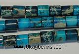 CDE280 15.5 inches 8*8mm tube dyed sea sediment jasper beads