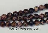 CDE361 15.5 inches 6mm round dyed sea sediment jasper beads