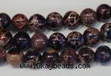 CDE362 15.5 inches 8mm round dyed sea sediment jasper beads