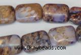 CDE437 15.5 inches 13*18mm rectangle dyed sea sediment jasper beads