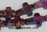 CDE450 15.5 inches 15*20mm cross dyed sea sediment jasper beads