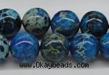 CDE46 15.5 inches 14mm round dyed sea sediment jasper beads wholesale