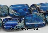 CDE56 15.5 inches 18*25mm rectangle dyed sea sediment jasper beads