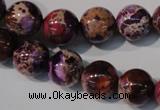 CDE697 15.5 inches 12mm round dyed sea sediment jasper beads