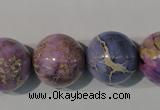 CDE698 15.5 inches 18mm round dyed sea sediment jasper beads