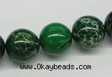 CDE71 15.5 inches 16mm round dyed sea sediment jasper beads