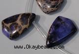 CDE724 Top-drilled 16*24mm flat teardrop dyed sea sediment jasper beads