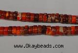 CDE733 15.5 inches 3*6mm heishi dyed sea sediment jasper beads