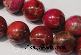 CDE763 15.5 inches 16mm round dyed sea sediment jasper beads