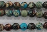 CDE802 15.5 inches 8mm round dyed sea sediment jasper beads wholesale