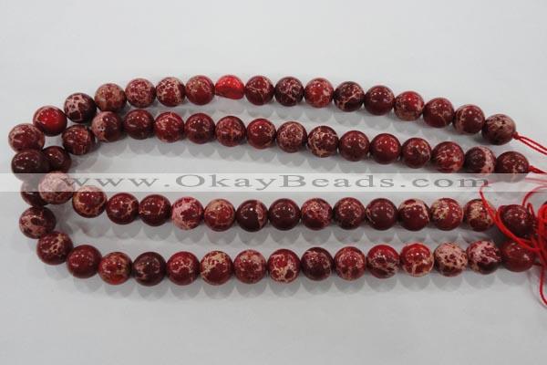 CDE825 15.5 inches 14mm round dyed sea sediment jasper beads wholesale