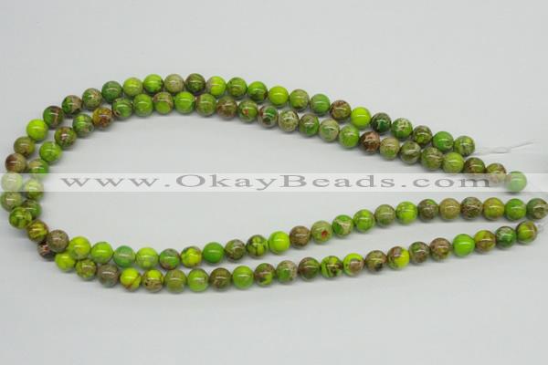 CDE83 15.5 inches 8mm round dyed sea sediment jasper beads