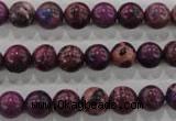 CDE832 15.5 inches 8mm round dyed sea sediment jasper beads wholesale