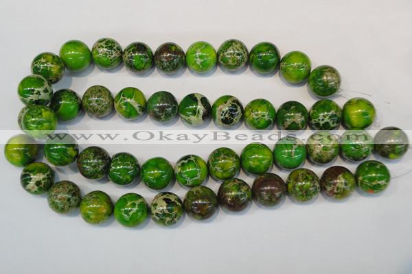 CDE84 15.5 inches 18mm round dyed sea sediment jasper beads