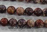 CDE843 15.5 inches 10mm round dyed sea sediment jasper beads wholesale