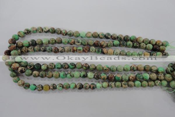 CDE851 15.5 inches 6mm round dyed sea sediment jasper beads wholesale