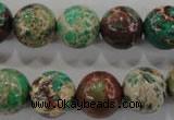 CDE855 15.5 inches 14mm round dyed sea sediment jasper beads wholesale