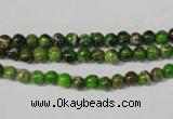 CDE920 15.5 inches 4mm round dyed sea sediment jasper beads