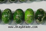 CDE928 15.5 inches 12*18mm rondelle dyed sea sediment jasper beads