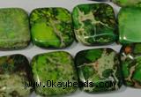 CDE946 15.5 inches 18*18mm square dyed sea sediment jasper beads