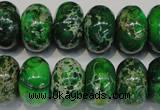 CDI165 15.5 inches 11*18mm rondelle dyed imperial jasper beads