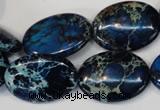 CDI236 15.5 inches 18*25mm oval dyed imperial jasper beads