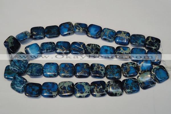 CDI241 15.5 inches 20*20mm square dyed imperial jasper beads