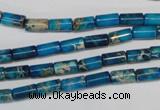 CDI278 15.5 inches 4*8mm tube dyed imperial jasper beads