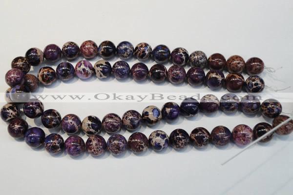 CDI365 15.5 inches 14mm round dyed imperial jasper beads