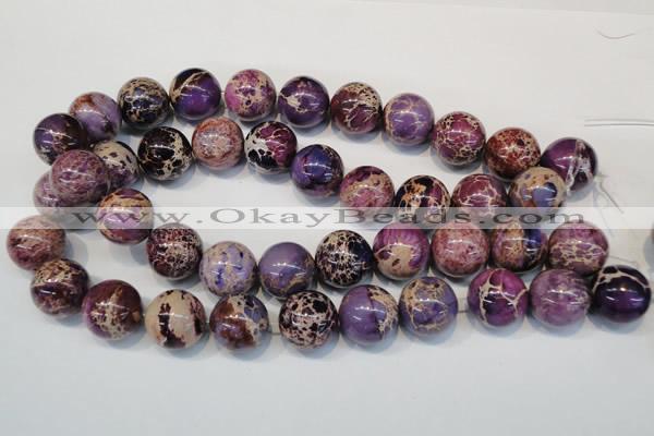 CDI368 15.5 inches 20mm round dyed imperial jasper beads