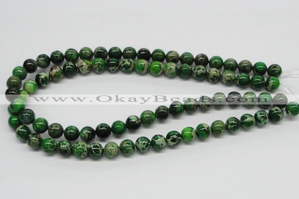 CDI69 16 inches 10mm round dyed imperial jasper beads wholesale