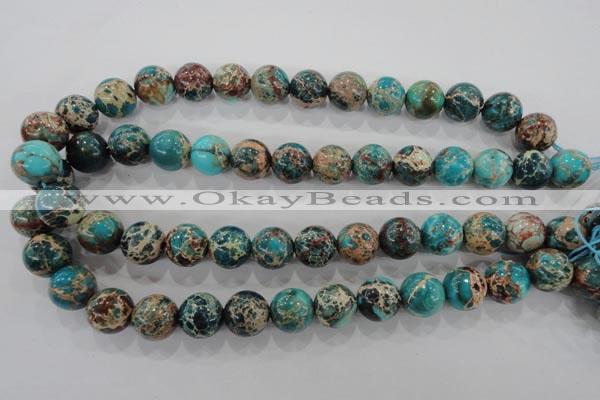 CDI806 15.5 inches 14mm round dyed imperial jasper beads wholesale