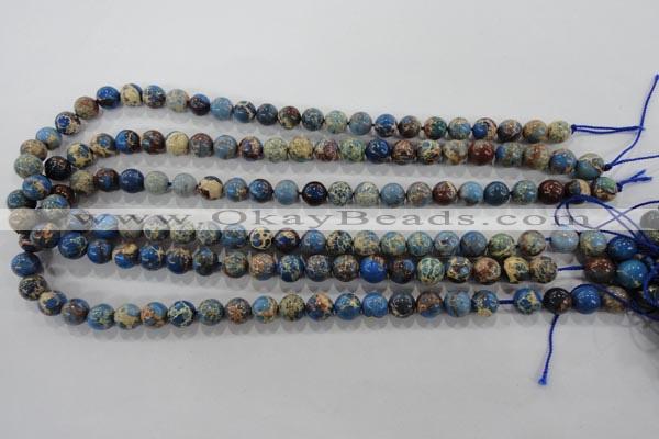 CDI813 15.5 inches 8mm round dyed imperial jasper beads wholesale