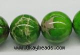 CDI85 16 inches 20mm round dyed imperial jasper beads wholesale