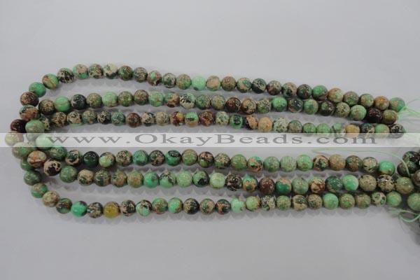 CDI852 15.5 inches 8mm round dyed imperial jasper beads wholesale