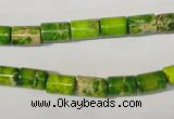 CDI919 15.5 inches 6*8mm tube dyed imperial jasper beads