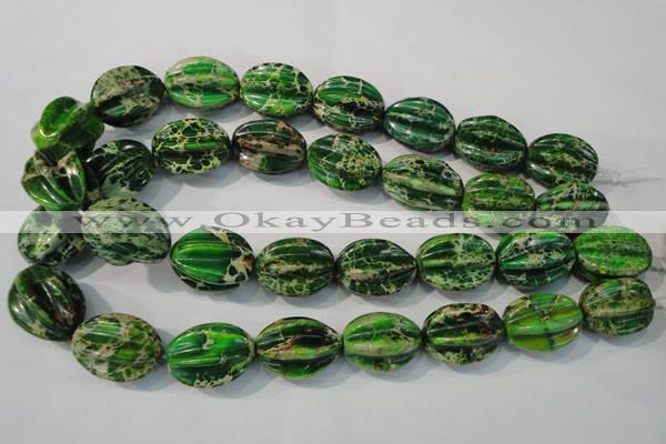 CDI966 15.5 inches 18*25mm star fruit shaped dyed imperial jasper beads